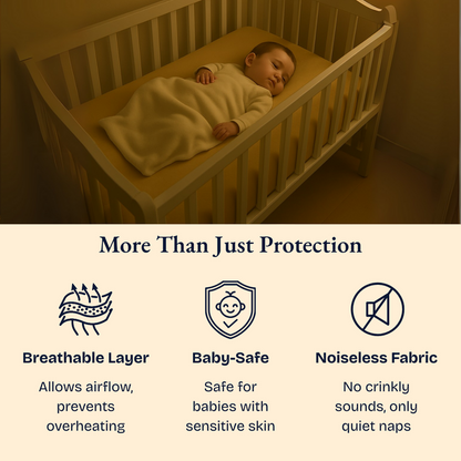 Waterproof Camel Crib Mattress Protector Sheet