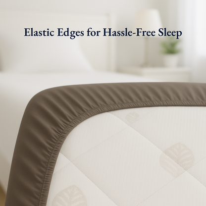 Waterproof Grey Crib Mattress Protector Sheet