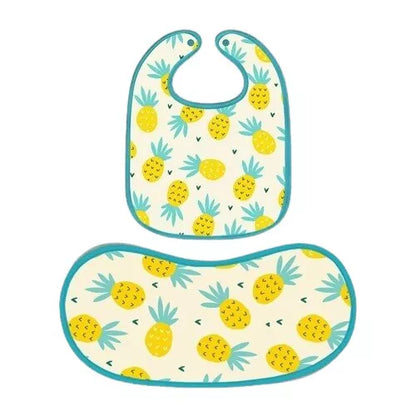 Happy Matty Pineapple Print Bib & Burp Sheet Medium