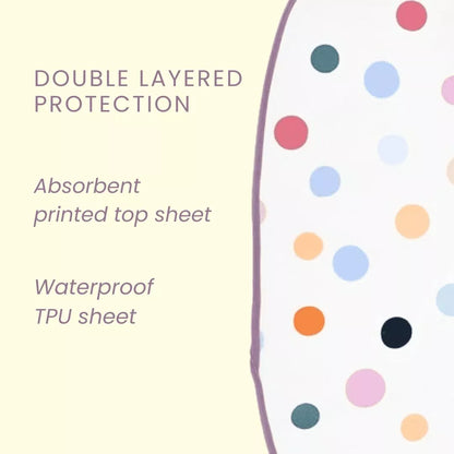 Happy Matty Polka Dot Bib & Burp Sheet Medium