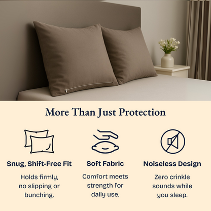 Grey Waterproof Pillow Protectors