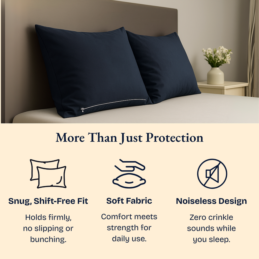 Dark Brown Waterproof Pillow Protectors
