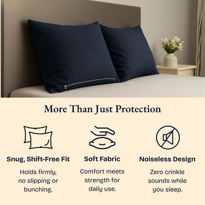 Dark Brown Waterproof Pillow Protectors