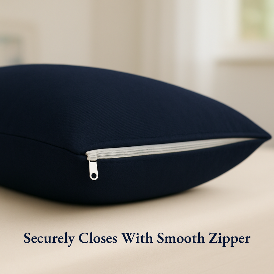 Navy Blue Waterproof Pillow Protectors